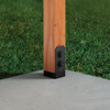 Simpson Strong-Tie Outdoor Accents Avant Collection ZMAX 4X4 Black Post Base APVB44 138389