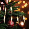 Alpine Warm White 20-Bulb LED Icicle String Light Set LAN360BB-TM 865621