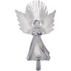 Alpine White LED Angel Christmas Tree Topper with Fiber Optic Wings RGG502WT-TM