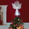 Alpine White LED Angel Christmas Tree Topper with Fiber Optic Wings RGG502WT-TM 890607