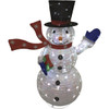 Alpine 49 In. Cool White Flashing LED Snowman Lighted Decoration LOM224