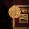 Alpine 8 In. Twinkling Warm White LED Sphere Christmas Ornament COR109WW 848352