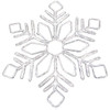 Alpine 32 In. Cool White & Blue Motion LED Snowflake Lighted Decoration CEY208