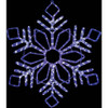 Alpine 32 In. Cool White & Blue Motion LED Snowflake Lighted Decoration CEY208 894081