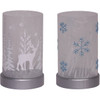 Alpine Led Slvr/Bl Lantern BST198ABB-TM