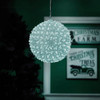 Alpine 5 In. Warm White & Cool White LED Sphere Christmas Ornament COR216S-WWCW 826012