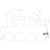 Alpine 36 In. LED Multi-Color Christmas Train Lighted Decoration CEY230MC