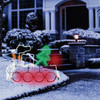 Alpine 36 In. LED Multi-Color Christmas Train Lighted Decoration Alpine 36 In. LED Multi-Color Christmas Train Lighted Decoration
