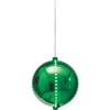 Alpine 7 In. Green Chasing LED Ball Christmas Ornament LPA108M-GN