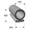 Trim-Lok Black Vinyl Seal 100 ft L, 7-16 in W, 1-2 in H DD1604BT-100