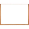 Dry Erase Board, Plastic, 18 in, 24 in, Aluminum Frame, White, Gloss  M2W-18-1