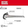 Milwaukee Tool 13 23-50 in L 2 in Cap. Aluminum Pipe Wrench 48-22-7414