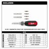Milwaukee Tool Multi-Bit Screwdriver,8 in L 48-22-2917