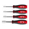 Milwaukee Tool 4 PC HollowCore(TM) SAE Nut Driver Set 48-22-2444