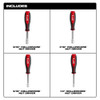 Milwaukee Tool 4 PC HollowCore(TM) SAE Nut Driver Set 48-22-2444