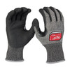 Knit Gloves, Cut Level A4 ,Dipped ,Nitrile ,Rough ,Medium 1 PR