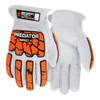 Predator Leather Gloves, Cut Level A9 ,M 1 PR PD43612M