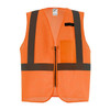 Class 2 High Visibility Orange Mesh One Pocket Safety Vest - S/M (CSA)