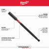 Milwaukee Tool Multi-Bit Screwdriver,1 1-2 in L 48-22-2915