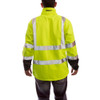 Tingley Breathable Rain Jacket, Polyester, Class 3 R, Green-Yellow, S J25022