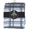 Kay Dee Designs Charcoal Dish Cloth Set (4-Piece) R6449 Pack of 3 624089