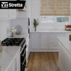 VT Industries Stretta 6 Ft. Right Hand Laminate White Marble Countertop 160444 294913