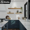VT Industries Stretta 6 Ft. Right Hand Laminate White Marble Countertop 160444 294913