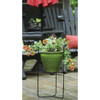 American Gardenworks Urban Living Matte Black Powder Coated Steel 14 In. Floor Pot Holder American Gardenworks Urban Living Matte Black Powder Coated Steel 14 In. Floor Pot Holder