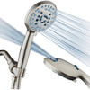 AquaCare Brushed Nickel 6-Setting Handheld Shower Head 1649