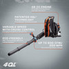 Senix 4QL 49cc 4-Cycle Gas Powered Backpack Leaf Blower BLB4QL-M 765189