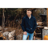 Berne Heritage Large Navy Thermal-Lined Full-Zip Hooded Sweatshirt SZ101NVR440 706316
