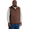 Berne Heartland Men's Large Bark Sherpa-Lined Washed Duck Vest V818BBR440 721461