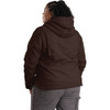 Berne Women's 2XL Dark Brown Sherpa-Lined Softstone Duck Hooded Jacket WHJ43DBNR520 736562