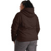 Berne Women's XL Dark Brown Sherpa-Lined Softstone Duck Hooded Jacket WHJ43DBNR480 736538
