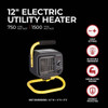 Vision Air 12 In. 1500W-750W Wire Element Electric Heater 1VAHWU12 446013