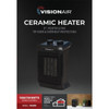 Vision Air 9 In. 1500W/750W Fan Forced Ceramic Heater