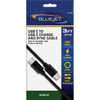 Blue Jet 3 Ft. Black Type-C USB to Type-C USB Charging & Sync Cable BJ-1013 565194