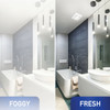 Panasonic Whisper Thin 80-100 CFM Bathroom Exhaust Fan with Dimmable LED Light RG-T810LHA 528616