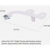 Brondell SimpleSpa Thinline Dual Nozzle Bidet Attachment SS-250 418246