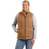 Berne Softstone Women's Large Brown Duck Sherpa-Lined Vest WV15BDR440