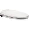 Brondell EcoSeat Round White Non-Electric Bidet Seat with Adjustable Pressure
