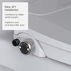 Brondell EcoSeat Round White Non-Electric Bidet Seat with Adjustable Pressure S101-RW 451397