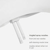 Brondell EcoSeat Round White Non-Electric Bidet Seat with Adjustable Pressure S101-RW 451397
