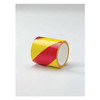 Floor Marking Tape, vinyl, No Legend, Magenta, Yellow, 4 in W., 7 mil Thickness