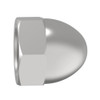 Low Crown Cap Nut, 1-2"-20, 18-8 Stainless Steel, Plain, 0.813 in H, 3 PK  CPB249