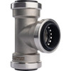 QuickFitting 1 In. x 1 In. x 1 In. Push-to-Connect Stainless Steel Tee SS834R 484581