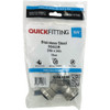 QuickFitting 3-4 In. x 3-4 In. Push-to-Connect Stainless Steel 90-Degree Elbow SS823R 454008