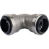 QuickFitting 3-4 In. x 3-4 In. Push-to-Connect Stainless Steel 90-Degree Elbow SS823R 454008