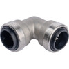 QuickFitting 1-2 In. x 1-2 In. Push-to-Connect Stainless Steel 90-Degree Elbow SS813R 442352
