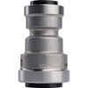 QuickFitting 3-4 In. x 1-2 In. Push-to-Connect Stainless Steel Reducing Coupling SS841R 440364